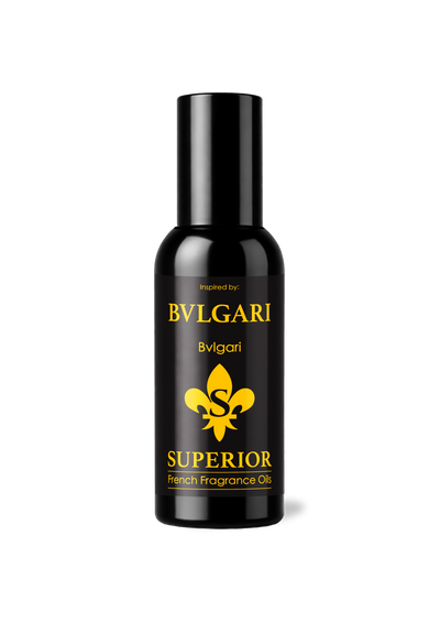 Bvlgari Superior perfume bottle on a white background
