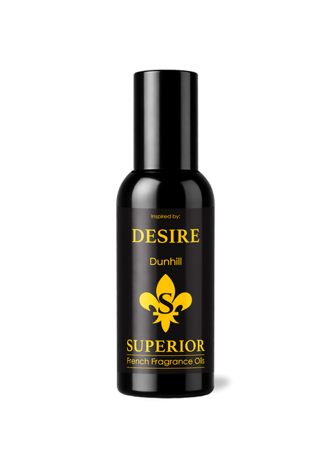 Desire Superior perfume bottle on a white background